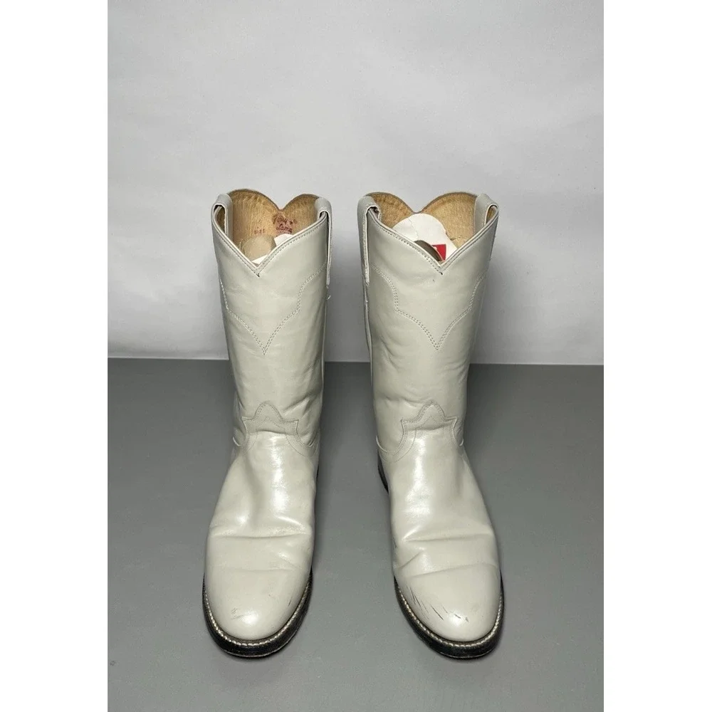 Vintage Tony Lama Women's Leather Roper Cowgirl Boots Size 7B